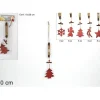 Addobbo Appendino Alberello Rosso Di Legno 40 Cm Per Albero Di Natale