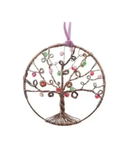 Addobbo Appendino Albero Di Ferro Con Multi Perline 14 Cm Per Albero Di Natale