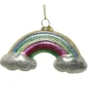 Addobbo Appendino Arcobaleno In Vetro Per Albero Di Natale 12X3X6 Cm