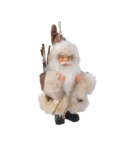 Addobbo Appendino Babbo Natale Con Occhiali 8X4X13 Cm