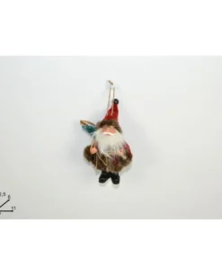 Addobbo Appendino Babbo Natale 12,5 Cm Per Albero Di Natale