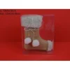 Addobbo Appendino Calza Juta Pelliccia E Bottoni 12X4,5X16 Cm