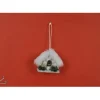 Addobbo Appendino Casetta Bianca 3X5X10 Cm Per Albero Di Natale