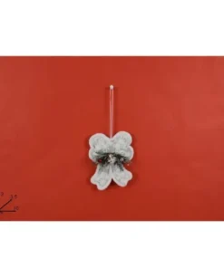Addobbo Appendino Fiocco Con Pigna 12X3,5X10 Cm Per Albero Di Natale