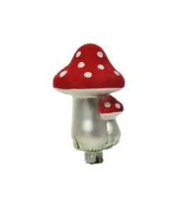 Addobbo Appendino Funghetto Albero Di Natale 6X12 Cm