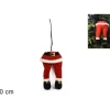 Addobbo Appendino Gambe Di Babbo Natale 40 Cm Per Labero Di Natale
