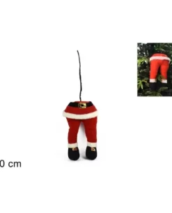 Addobbo Appendino Gambe Di Babbo Natale 40 Cm Per Labero Di Natale
