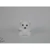 Addobbo Appendino Orsetto Bianco 12,5 Cm Per Albero Di Natale