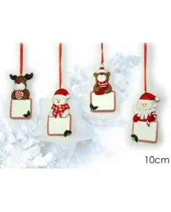 Addobbo Appendino Per Albero Con Lavagnetta 10 Cm