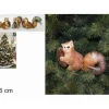 Addobbo Appendino Scoiattolo Con Pigna 16 Cm Per Albero Di Natale