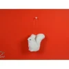 Addobbo Appendino Scoiattolo Bianco 10,5X5,5X11 Cm