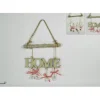 Addobbo Appendino Scritta Home In Legno 30X30 Cm