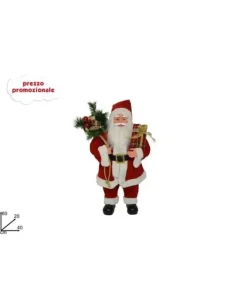 Addobbo Babbo Natale 60Cm Con Sacco E Doni