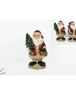 Addobbo Babbo Natale Con Alberello 29Cm