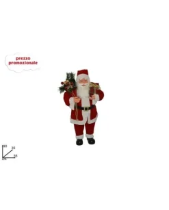 Addobbo Babbo Natale Con Sacco 90Cm