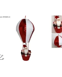 Addobbo Babbo Natale In Mongolfiera 150Cm