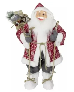 Addobbo Babbo Natale Louis 80 Cm