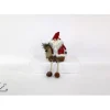 Addobbo Babbo Natale Seduto In Tessuto 30X15X18Cm