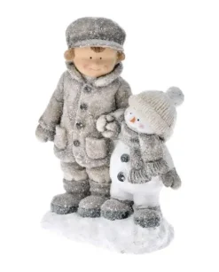 Addobbo Bambino Con Pupazzo Di Neve 31X19X4 Cm