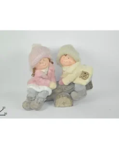 Addobbo Bimbi Che Giocano Sul Tronco 39X20X50 Cm