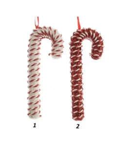 Addobbo Candy Cane 2 Modelli 3X8X20,5 Per Albero Di Natale 1 Pz