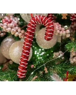 Addobbo Candy Cane 2 Modelli 3X8X20,5 Per Albero Di Natale 1 Pz