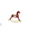 Addobbo Cavallo A Dondolo 20Cm Rosso