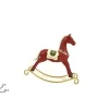 Addobbo Cavallo A Dondolo Rosso 25X6,5X28,5 Cm
