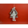 Addobbo Dietroporta Fuoriporta Babbo Natale Bianco Per Natale 32X6X19,5 Cm