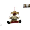 Addobbo Dietroporta Fuoriporta Country Babbo Natale 28X6X30 Cm