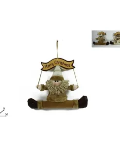 Addobbo Dietroporta Fuoriporta Babbo Natale 26X5X30 Cm
