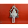 Addobbo Dietroporta Fuoriporta Babbo Natale Bianco 50X9X29 Cm Per Natale