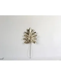 Addobbo Di Natale Foglia Decorativa Oro