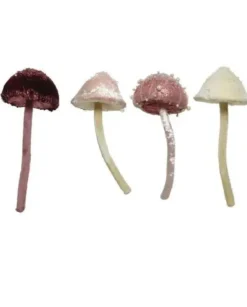 Addobbo Di Natale Fungo 4 Colori Assortiti