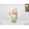 Addobbo Natalizio Bimbo Con Cappello E Sfera Luminosa