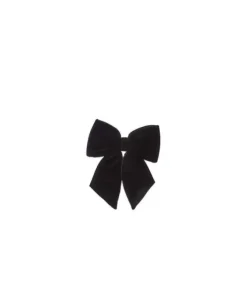 Addobbo Natalizio Fiocco Di Velluto Nero 30X30Cm