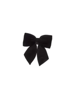 Addobbo Natalizio Fiocco Di Velluto Nero 40X40Cm
