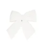 Addobbo Natalizio Fiocco Di Velluto Bianco 30X30Cm