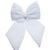 Addobbo Natalizio Fiocco Di Velluto Bianco 40X40Cm