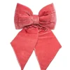 Addobbo Natalizio Fiocco Di Velluto Rosa 30X30 Cm