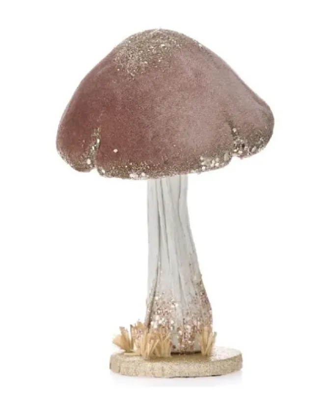 Addobbo Natalizio Fungo Rosa 24X17 Cm