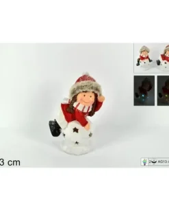 Addobbo Natalizio Lampada Con Luci 13Cm