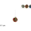 Addobbo Palla Sfera Con Campanellini O7Cm Per Labero Di Natale