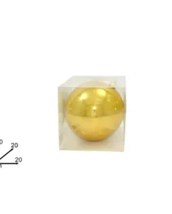 Addobbo Pallina Oro Lucida Per Albero Di Natale 20 Cm