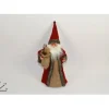 Addobbo Puntale Per Albero Di Natale Babbo Natale Vestito Di Juta 30X13X17 Cm