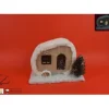 Addobbo Roulotte 22Cm Con Luce E Tessuto Innevata