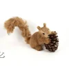 Addobbo Scoiattolo Con Pelliccia Per Albero Di Natale 13 Cm