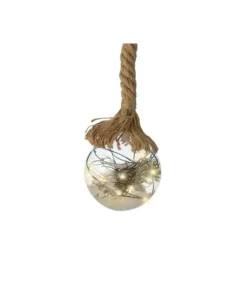 Addobbo Sfera Pallina Di Vetro Con Led Per Albero Di Natale