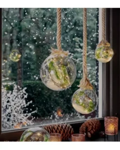 Addobbo Sfera Pallina Di Vetro Con Led Per Albero Di Natale