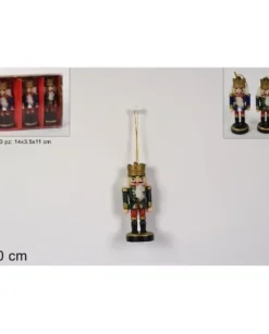 Addobbo Soldato Schiaccianoci In Legno 10 Cm 1Pz